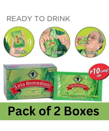 Lola Remedios Food Supplement Syrup - Pack of 2 - Total 24 Sachets 12 Sachets Per Box - All Natural Ingredients Honey Ginger Mint Clove and Fennel - Buy Online on GoSupps.com
