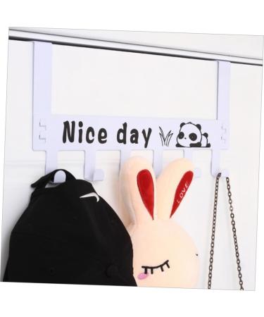 Hook Storage Rack Heavy Duty Organizer Rack Clothes Hanger Racks Over Door Holder Nail Shelf medium White - Buy Online on GoSupps.com