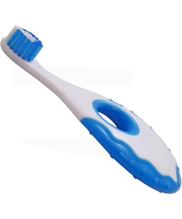 Baby Toddler Toothbrush Set - 2 Blue & 2 Green Brushes for First Teeth Cleaning - Buy Online on GoSupps.com