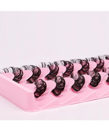 Buy 10 Pairs Russian Strip Lashes - D Curl Faux Mink - Natural Fluffy Volume Wispy 3D Effect | International Shipping - Buy Online on GoSupps.com