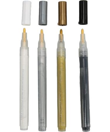 Nail Polish Pen Quick Dry Portable Dotting DIY Flower Line Nail Art Painting Pen Salon Home 4 Pieces - Buy Online on GoSupps.com