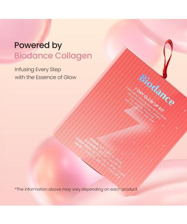BIODANCE 7 Day Glow Up Kit: Collagen Gift Set for Glass-Skin Korean Skin Care with Mask to Foam Cleanser Toner Pads Moisturizer Gel Masks Valentines Day Gifts for Her Skin Care Set - Buy Online on GoSupps.com