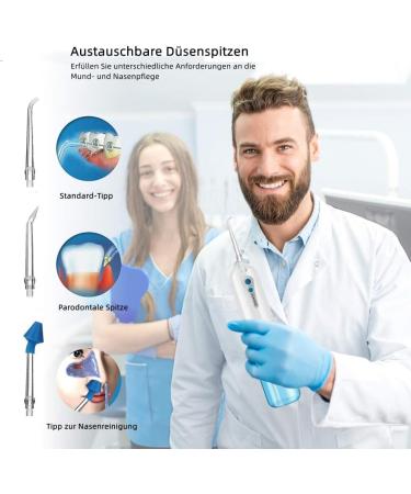 Geediar Oral Shower Test Winner | Water Flosser with 5 Nozzles & 4 Modes | Wireless Tooth Cleaner for Ultimate Oral Care - Buy Online on GoSupps.com