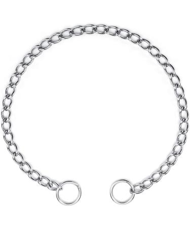 Filhome Dog Choke Collar Stainless Steel Dog Choke Chain Collar Puppy Metal Choke Collar P Chain Slip Chain Collar for Training Length: 21.6" 3mm - Buy Online on GoSupps.com