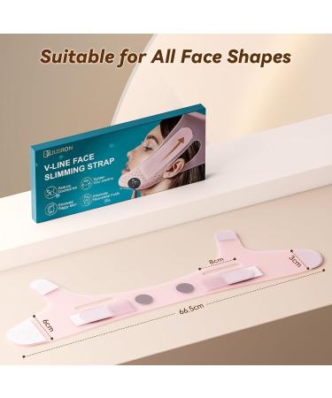 JUSRON V Line Face Tape with Soft Silicone - Chin Tape Strap for Women and Men (Pink) - Buy Online on GoSupps.com