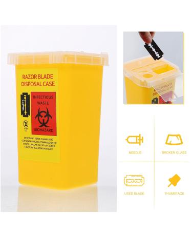 Minkissy Plastic Container for Korean Continuous Wave Blade - Secure Storage & Travel Dispenser for Disposable Razors - Relaxation Case in Safety Yellow - Buy Online on GoSupps.com