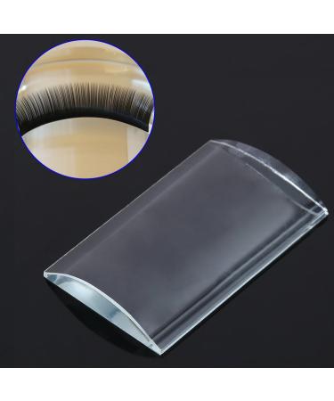 Lash Trays for Extensions | Transparent Reusable Curved Tile | Large Volume Eyelash Extension Stand & Glass Glue Pallet - Buy Online on GoSupps.com