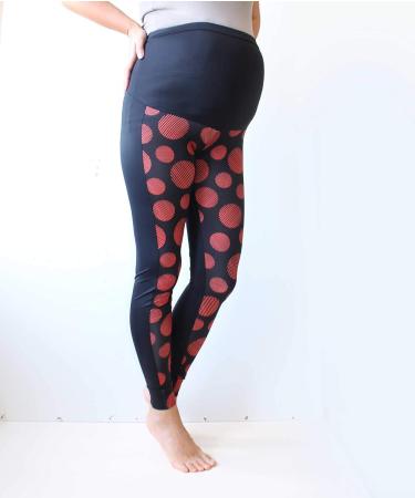 Maternity Zigzag Leggings Over Bump Multicoloured Print Leggings No See Through Maternity Leggings Chevron Print Pregnancy Yoga Wear (S Geometry) S Geometry - Buy Online on GoSupps.com