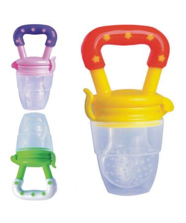 Buy Baby Pacifier Feeding Fresh Food Supplies - Safe Nibbler Tool for Infants & Toddlers - Yellow M | International Shipping - Buy Online on GoSupps.com