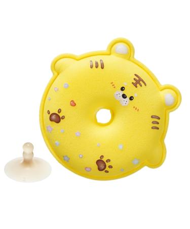 Afurl Body Scrubber Balls Shower Sponge for the Body Bath and Shower Scrubber Ball for Children Honeycomb Design Bath Accessories for Travel Hotel Bathroom Home and Dormitory Yellow