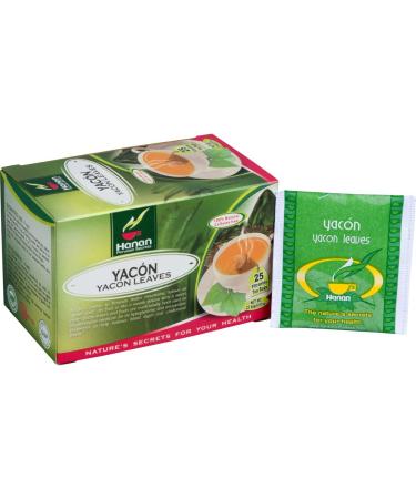 Yacon Leaf Herbal Tea - 25 Teabags of All-Natural Yacon Leaves from Peru - Buy Online on GoSupps.com
