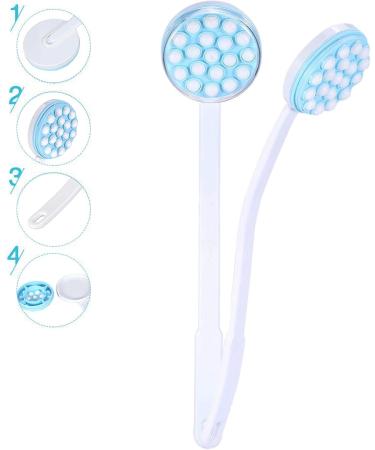Long Handle Back Scrubber Body Brush with Massaging Tool and Lotion Applicator - Buy Online on GoSupps.com
