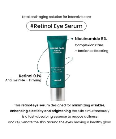 Heimish Marine Care Retinol Eye Serum 30ml - Dark Circles Care | Skin Barrier Strengthening | Korean Skincare - Buy Online on GoSupps.com