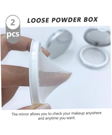 FOMIYES Flour Holder 2pcs Box Powder Box Plastic Containers Powder for Women Cosmetic Powder Cases Makeup Box Simple Miss - Buy Online on GoSupps.com