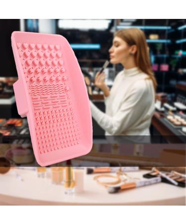 Silicone Makeup Brush Cleaning Mat - Portable and Easy-to-Use Tool for All Brushes - Pink - Buy Online on GoSupps.com