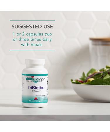 Nutricology TriBiotics - 90 Vegetarian Capsules for Digestive Health - Buy Online on GoSupps.com
