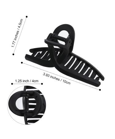 5PCS Large Claw Hair Clips for Thick Hair | Matte Black Big Banana Hair Clips for Women - Non-slip Strong Hold - Buy Online on GoSupps.com
