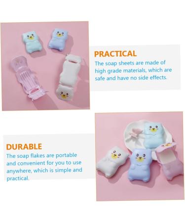 minkissy 18 Sets Travel Soap Flakes Soap Paper Flakes Clean Hand Soap Hand Washing Soap Slices Bathing Soap Flakes Small Soap Slice Hand-washing Soap Slices Travel Accessories Portable Pp - Buy Online on GoSupps.com