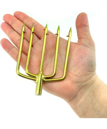 SPEARFISHING WORLD Multi-Prong Trident Harpoon Spear Tip for Hunting - 5 Barbed Prongs for Speargun, Polespear, and Hawaiian Sling - Buy Online on GoSupps.com