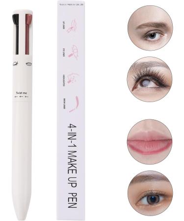 4 in 1 Makeup Waterproof Multi-Functional Brow Beauty Product for Women for Travel Comes with Eyeliner Brow Lipliner and Highlighter Puchen White - Buy Online on GoSupps.com