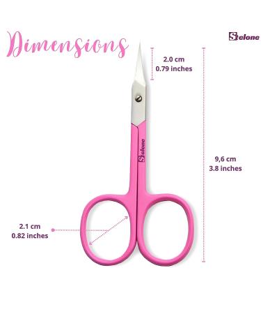 Stelone Premium Cuticle Scissors - Small Curved Stainless Steel Beauty Scissor for Women - Buy Online on GoSupps.com