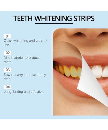 Teeth Whitening Strips Bandes Blanchissantes pour les Dents Blanchiment Rapide & Efficace Professionnel liminent Efficacement les Taches/Caf /Fumer Sourire Radieux en Toute Confiance - Buy Online on GoSupps.com