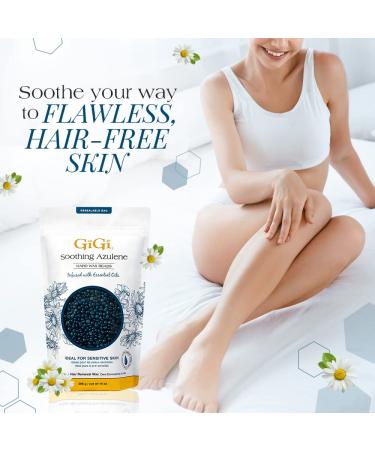 GiGi Azulene Hard Wax Beads 14 oz - Sensitive Skin Hair Removal Wax - Buy Online on GoSupps.com