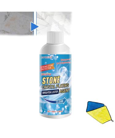 Stone Crystal Plating Agent Nano Stone Crystal Plating Agen Stonework Polishing & Coating Agent Marble Stone Cleaner for Marble Countertop Quartz Granite Patio Household (1PCS)