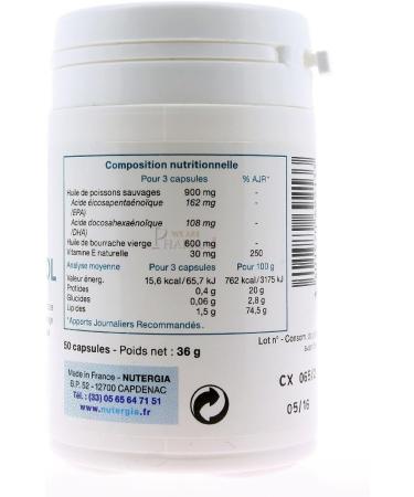 NUTERGIA - SYNERBIOL - 60 capsules - Buy Online on GoSupps.com