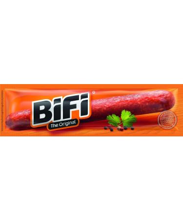 BiFi Original Hearty Salami Sausage Snack - Smoked Meat Snack - 40-Pack BIG Box (40 x 22.5 g) - Perfect for On-the-Go - Buy Online on GoSupps.com