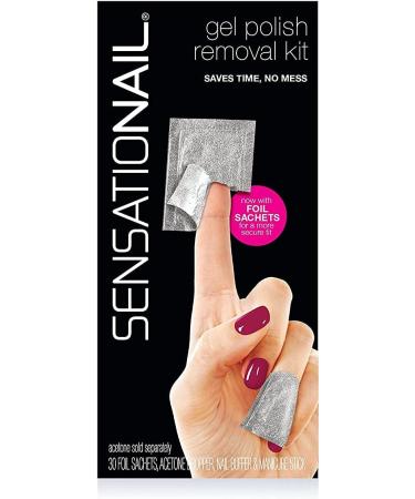 SENSATIONAIL Gel Polish Removal Kit (includes Foil Sachets Acetone Dropper Buffer and Manicure Stick Acetone Remover NOT included) - Buy Online on GoSupps.com