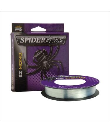 Spiderwire EZ Fishing Line (Braid/Fluorocarbon/Monofilament) 110 Yards Fluorescent Clear/Blue 8 Pounds