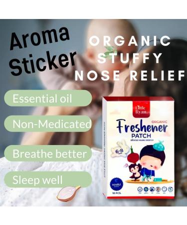 Little Ryan Natural Aroma Patch for Chest Congestion, Stuffy Nose & Sickness - Safe for Baby, Toddler & Kids (18 Patches) - Buy Online on GoSupps.com