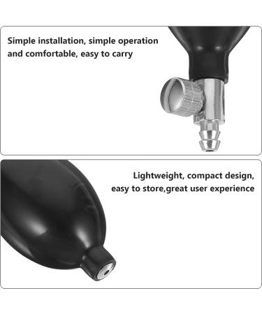 Operitacx 2Pcs Black Manual Inflation Blood Pressure Latex Bulb Set | Replacement Kit with Air Release Valve - Buy Online on GoSupps.com