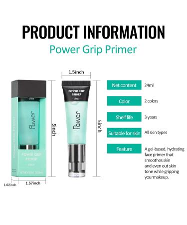 Erinde Power Grip Primer Gel - Hydrating Long-Lasting Makeup Primer for Full Coverage | International Shipping - Buy Online on GoSupps.com