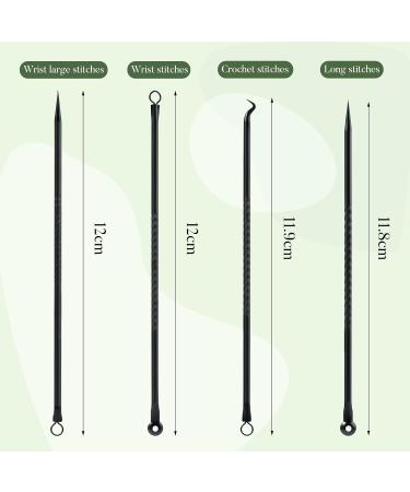 Greoer 4 Pieces Blackhead Remover Tool Kit Comedone Extractor Acne Removal Kit Stainless Steel Black Head Tool Remove for Face Care (Black) - Buy Online on GoSupps.com