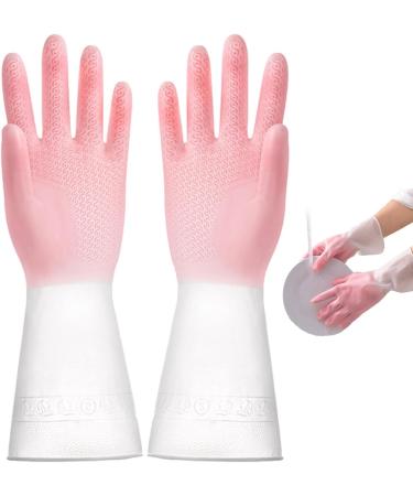 ROWCES Rubber Gloves - Rubber Kitchen Gloves Waterproof Rubber Dishwashing Gloves for Dishwashing Household Chores and Gardening - Buy Online on GoSupps.com