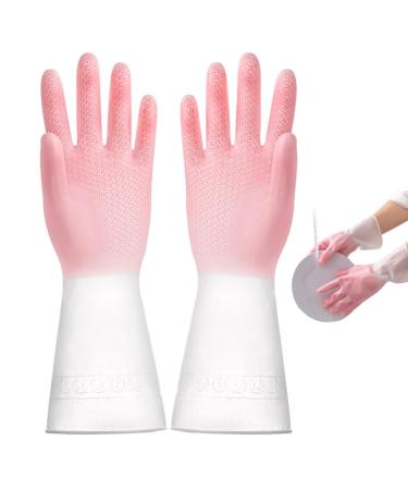 Kitchen Dishwashing Gloves Dishwashing Cleaning Gloves Waterproof Household Rubber Dishwashing Cleaning Gloves for Dishesand Household Chores