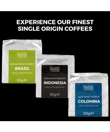 WORLD'S COFFEES | Gourmet Ground Coffee Pack 300g (6 x 50g) - 6 Best Single Origin Coffees | Gift Idea for Her and Him - Buy Online on GoSupps.com