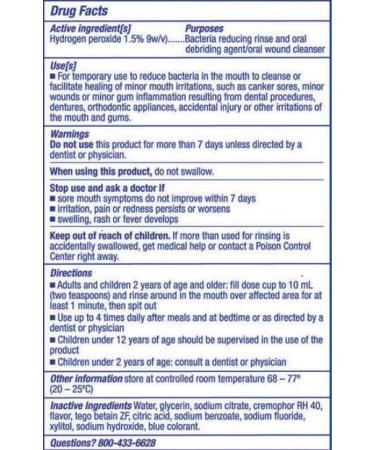 DenMat Hydrogen Peroxide Oral Rinse - 16oz Fresh Mint Flavor | Alcohol-Free for Oral Health & Gum Irritations - Buy Online on GoSupps.com