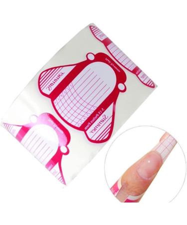 500 Self-Adhesive Nail Stencils for Gel Nails - Pink Modeling Templates for Women & Manicurists | International Shipping - Buy Online on GoSupps.com