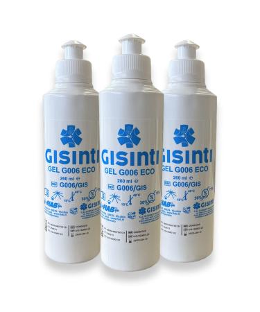GISINTI Gel 260 ml Ultrasound Gel Ultrasound Gel non-irritating made in Italy 3 pieces