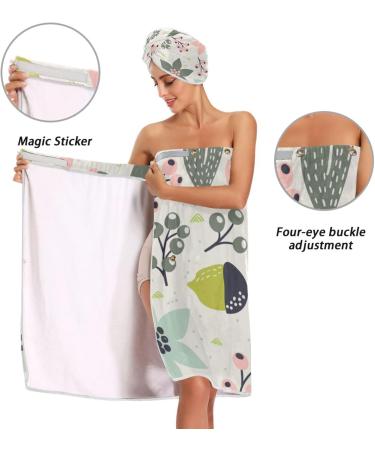 Colorful Towel Wraps Set of 3 | Adjustable Fast-Drying Bathrobe & Shower Body Wrap | Perfect for Christmas Gifts & Relaxation - Buy Online on GoSupps.com
