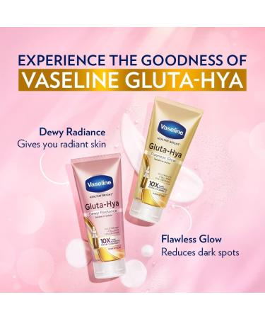 Vaseline Gluta-Hya Flawless Glow 200ml + Vaseline Gluta-Hya Dewy Radiance 200ml - Buy Online on GoSupps.com
