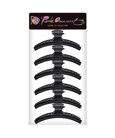 Buy RC ROCHE 6 Pieces Non-Slip Butterfly Hair Clips - Large Black | Firm Grip Hair Accessories for All Hair Types - Buy Online on GoSupps.com