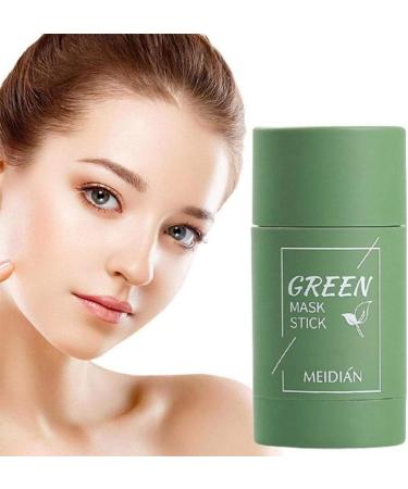 ikasus Green Tea Purifying Clay Stick Mask Green Tea Stick Deep Cleansing Oil Control Facial Mask Eggplant AntiAcne Cleansing Solid Mask Blackhead Remover Fine Solid Mask Pores Shrink 2 Pcs Green - Buy Online on GoSupps.com