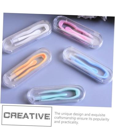 Minkissy 18-Sentence Contact Lens Container Set Soft Tool & Tweezers for Safe Contact Removal Green Contact Lens Accessories (3 Pieces Random Colors) - Buy Online on GoSupps.com