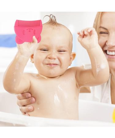 2 Pieces Milk Scab Comb & Baby Hairbrush Set | Soft Tooth Cartoon Bear Design for Gentle Baby Care - Buy Online on GoSupps.com