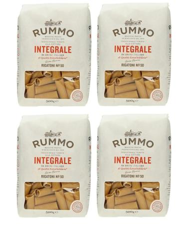 Rummo Rummo Whole Grain Rigatoni N 50 Pack of 4 bags of whole grain pasta 500g