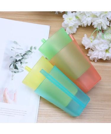 MAGICLULU 4Pcs Kids Sippy Cups with Built-in Straw - BPA-Free Plastic Containers for Milk and Water (Random Color) - Buy Online on GoSupps.com
